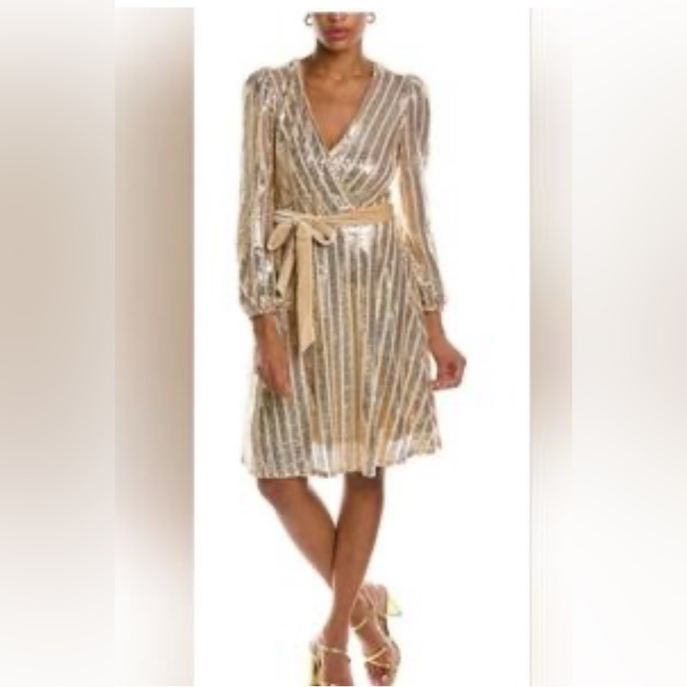 Nanette Lepore Gold Sequin Mini Dress 💛💛💛